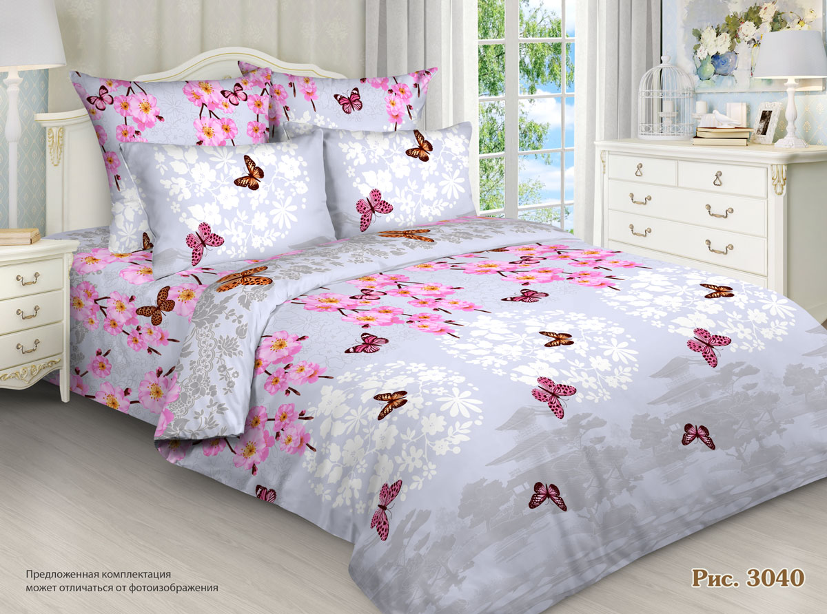 Бязь набивная 220 см, рис. 3040